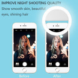Portable Selfie Ring Clip On for Mobile Phone