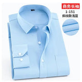 high quality winter autumn men plus size big dress shirt long sleeve 6XL 8XL 10XL 12XL formal office shirts Business blue
